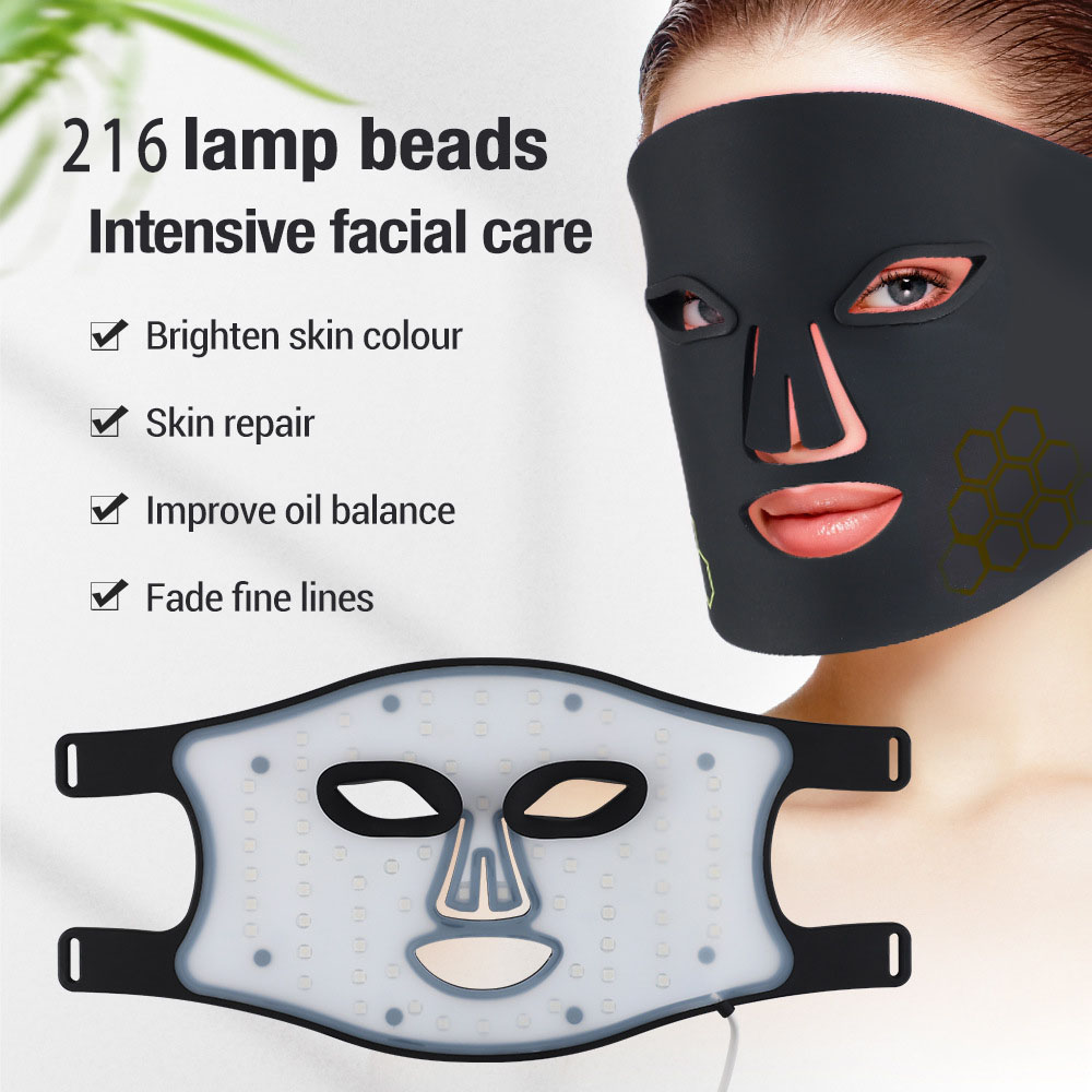 Masca facială LED de terapie cu lumină roșie
