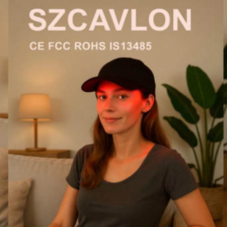 Capac LED de terapie cu lumină roșie purtabilă